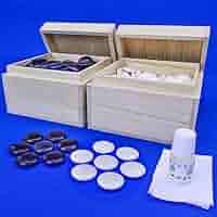 蛤碁石　囲碁用 Amazon | 囲碁 碁石セット 日向特製蛤碁石 22号 実用 厚み6.3mm